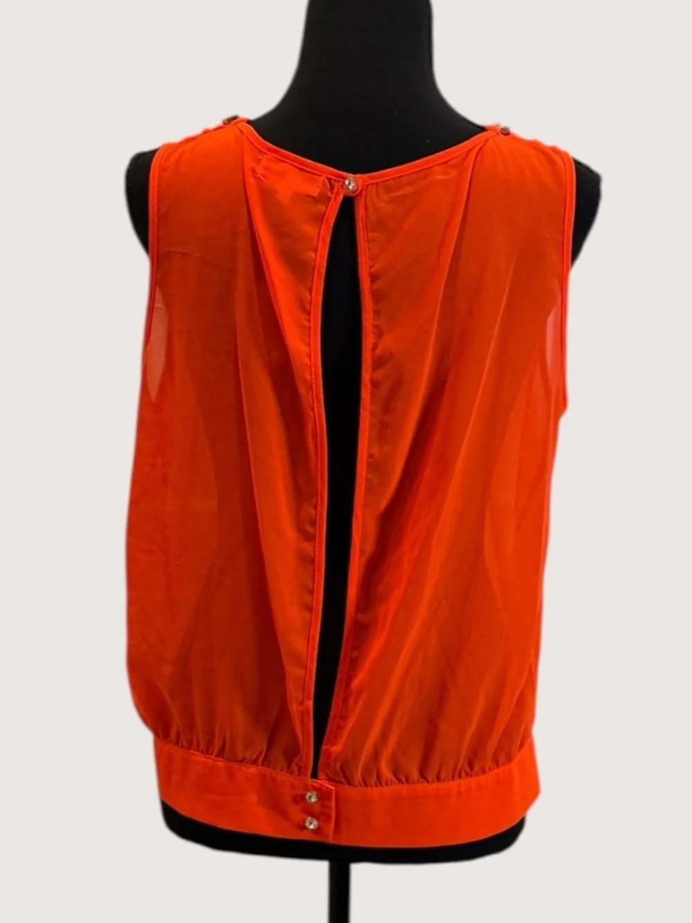 Orange SleeveCuless top - Picture 2 of 2